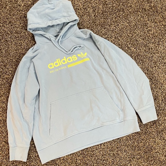 Adidas Kaval Light Blue Neon Graphic Hoodie Jacket Large Limited Rare Deadstock - Picture 5 of 11